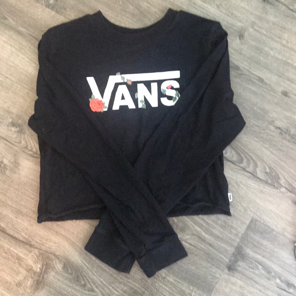 Vans crop long sleeve top